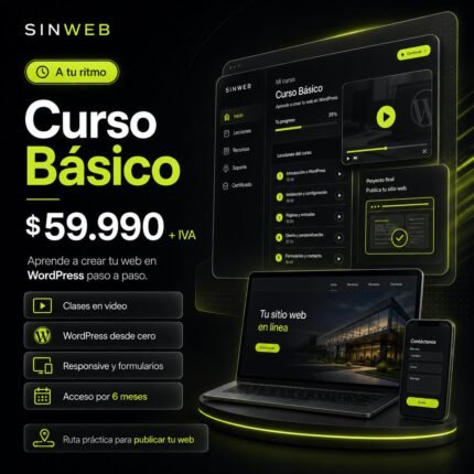 Curso Crea tu Página Web con WordPress | Sinweb